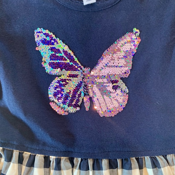 NEW Gap Girls Sequin Flip Butterfly Dress XS - Picture 4 of 6